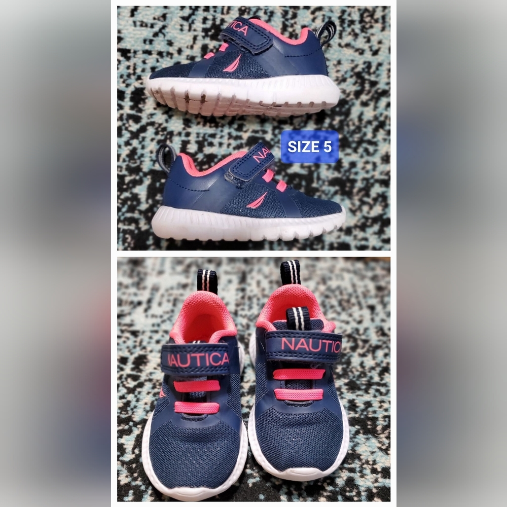 Toddler size 5 Nautica shoes